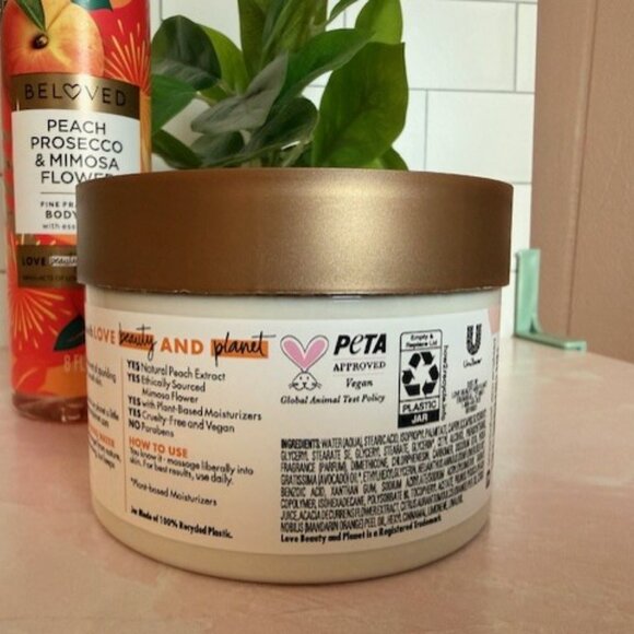 Beloved Peach Prosecco & Mimosa Flower Body Butter & Fragrance Mist - Picture 4 of 6